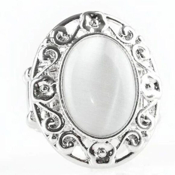 Moonlit Marigold White Ring (78) - Picture 2 of 3